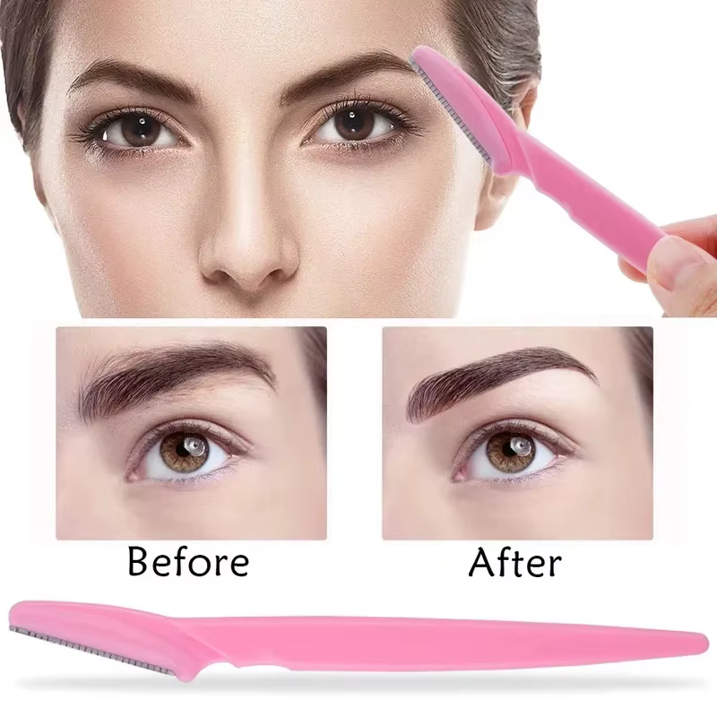 3/10 pièces épilation des sourcils coupe-épilation couteau de sécurité maquillage grattoir rasoir