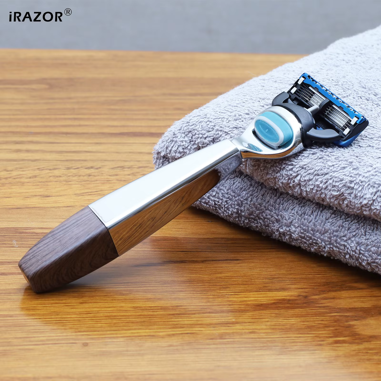 IRAZOR rasoir pour hommes à 5 lames pour le rasage carré robuste manuel
