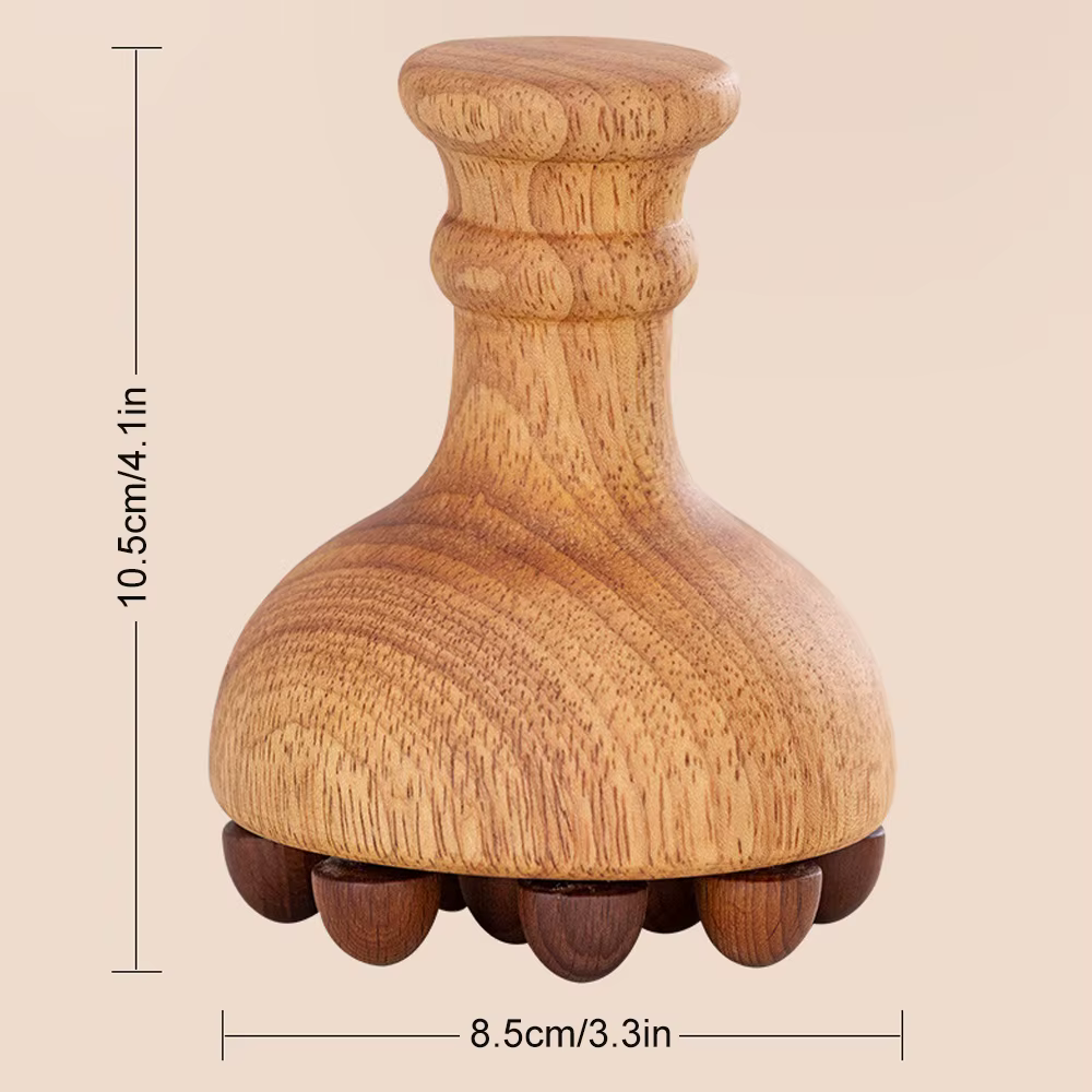 Outils de massage thérapeutique | Masseur en bois en forme de champignon