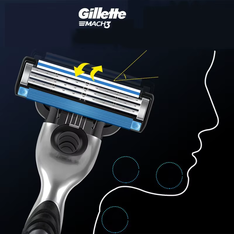 Gillette MACH 3 Manul rasoir 3 couches lame