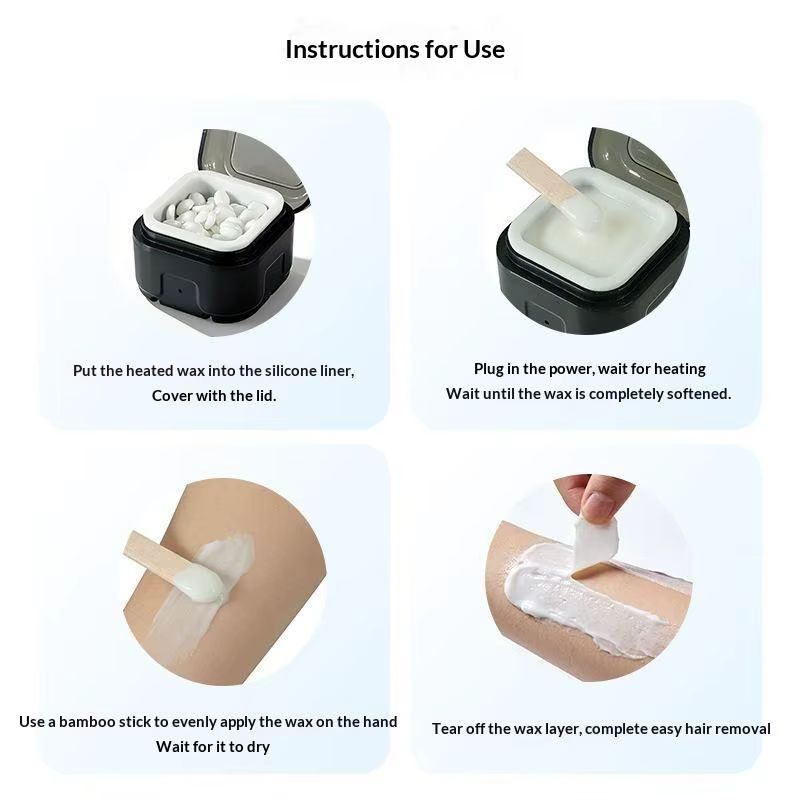 Nouvelle Mini Machine Chauffe-Cire avec Bol en Silicone