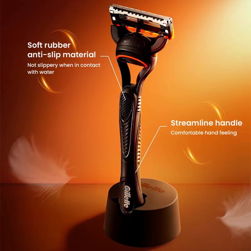 Gillette Razor Fusion 5 ProGlide rasoir avec 1 support magnétique 1 poignée 2/4/5 tête de rasoir de rechange Machine à raser manuelle de sécurité