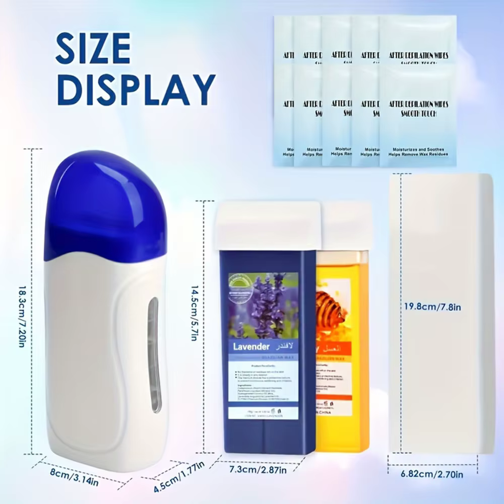 Kit de cire à rouler pour femmes et hommes