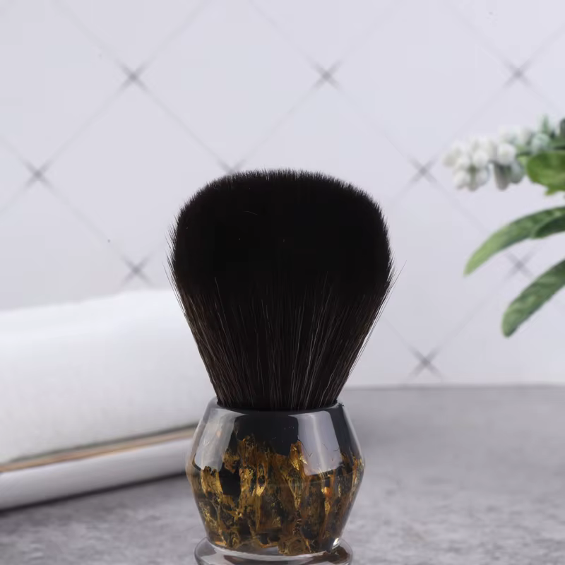 YAQI DEEP STONES 24mm cheveux synthétiques résine poignée hommes brosse de rasage humide