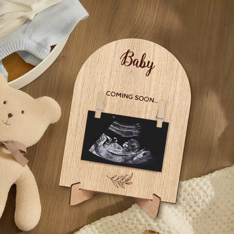 Panneau d'annonce de grossesse en bois, cadre Photo pour bébé, premier cadre Photo pour jeunes handicapés, cadre Photo avec porte-Photo