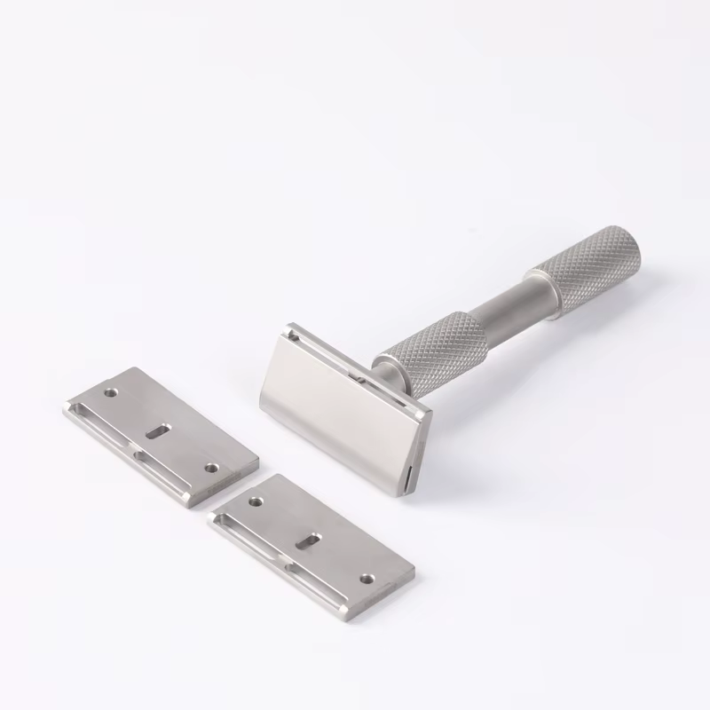 Rasoir de sécurité traditionnel YAQI Aileron GEM Blade 2026 avec 3 plaques pour un rasage lisse et confortable