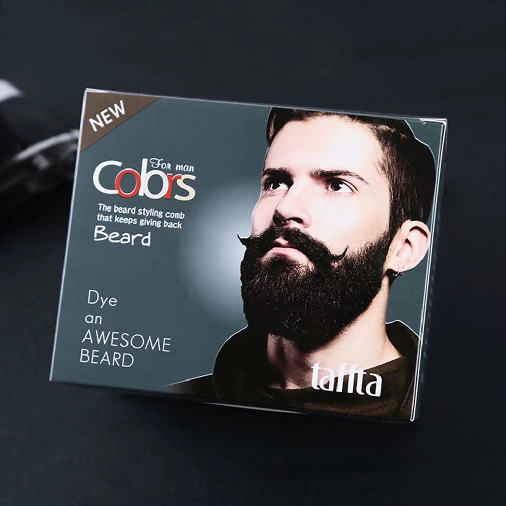 Crème Teinte Noire pour Barbe pour Homme