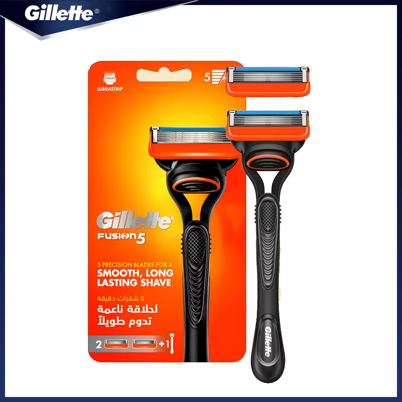 Gillette Fusion 5 rasoir pour hommes sécurité manuel Machine à raser 5 couches lame avec bande de lubrification