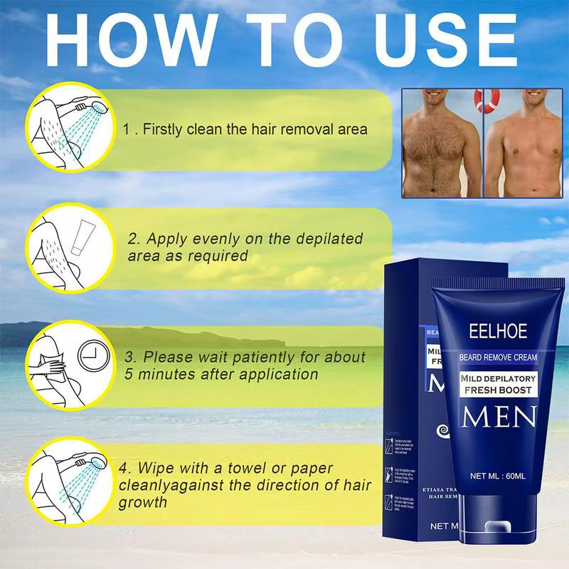 Crème dépilatoire pour hommes EELHOE
