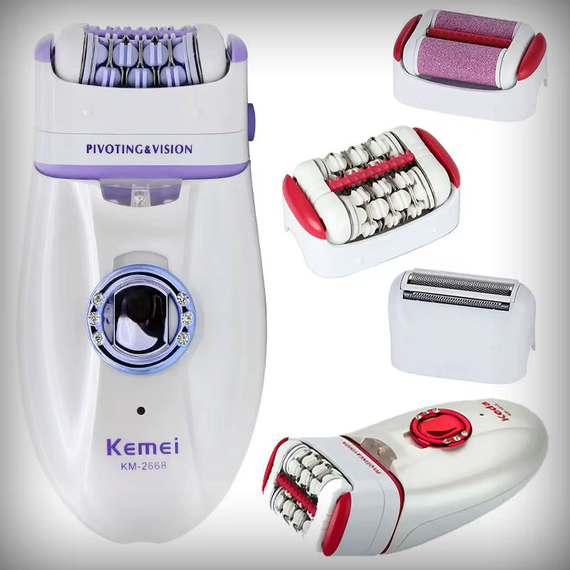 3in1 électrique femmes épilateur femme rasoir jambe corps épilation lèvre menton dépilatoire dame Bikini tondeuse
