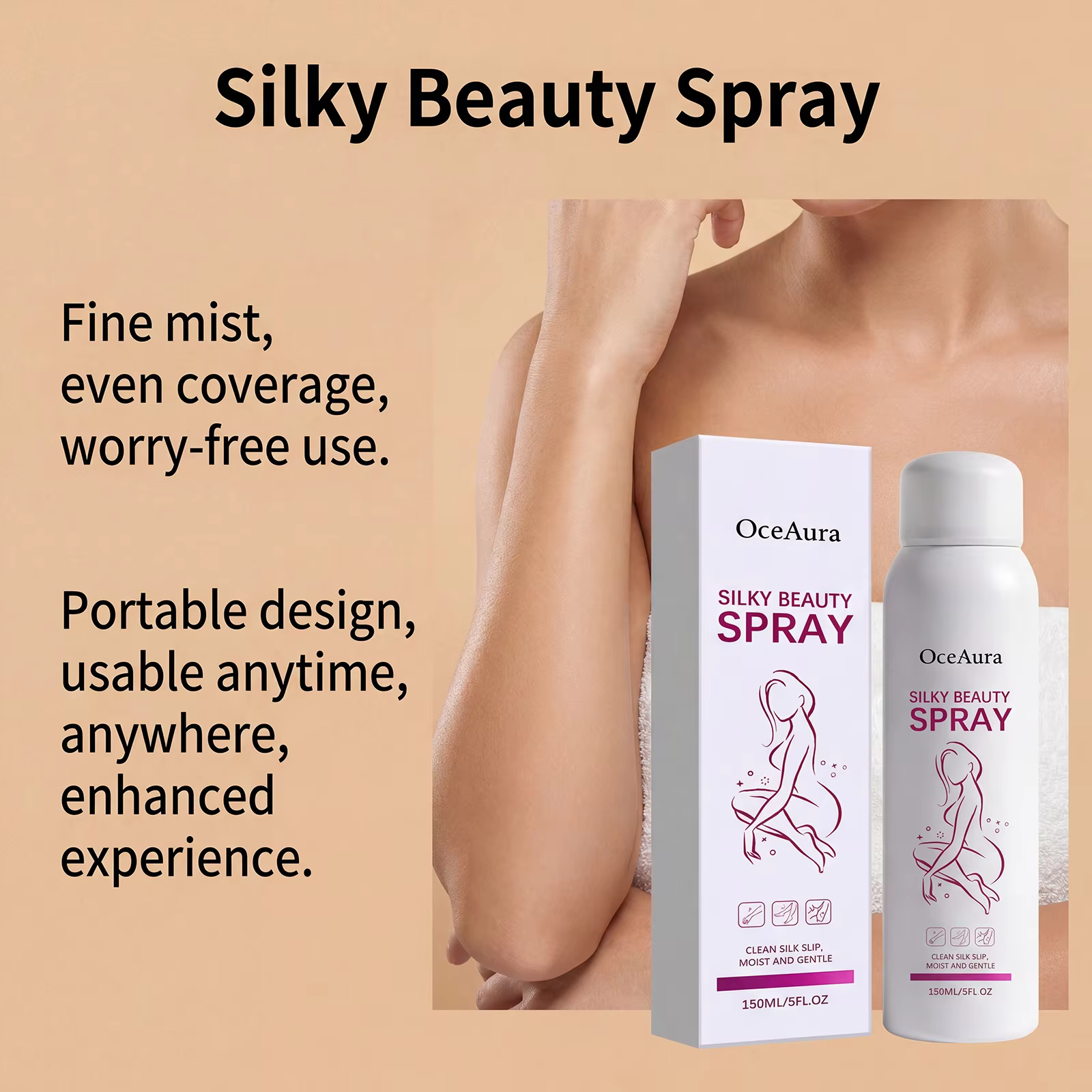 Spray dépilatoire OCEAURA pour le corps