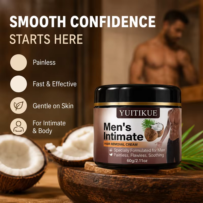 Crème dépilatoire indolore pour hommes