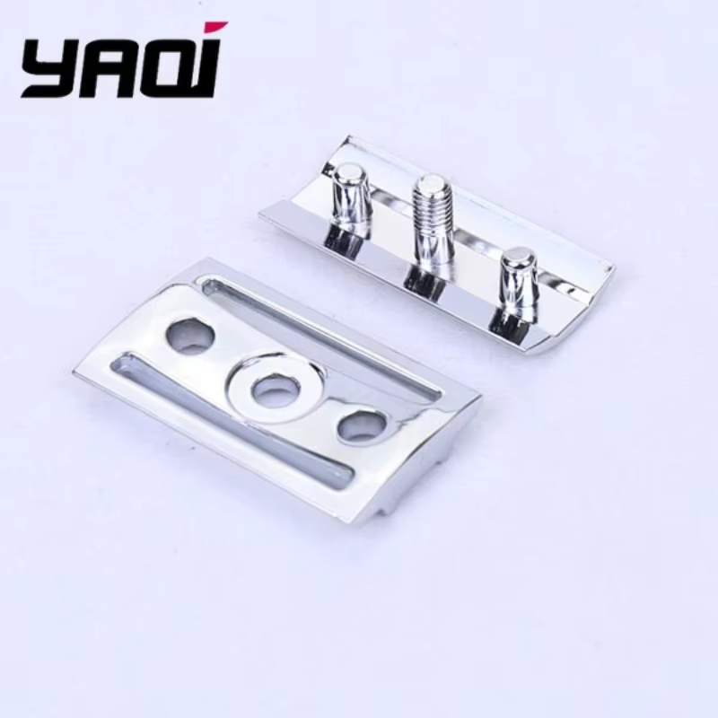 Tête de rasoir de sécurité à double tranchant festonnée couleur chrome YAQI 2026 pour accessoires de rasage masculin