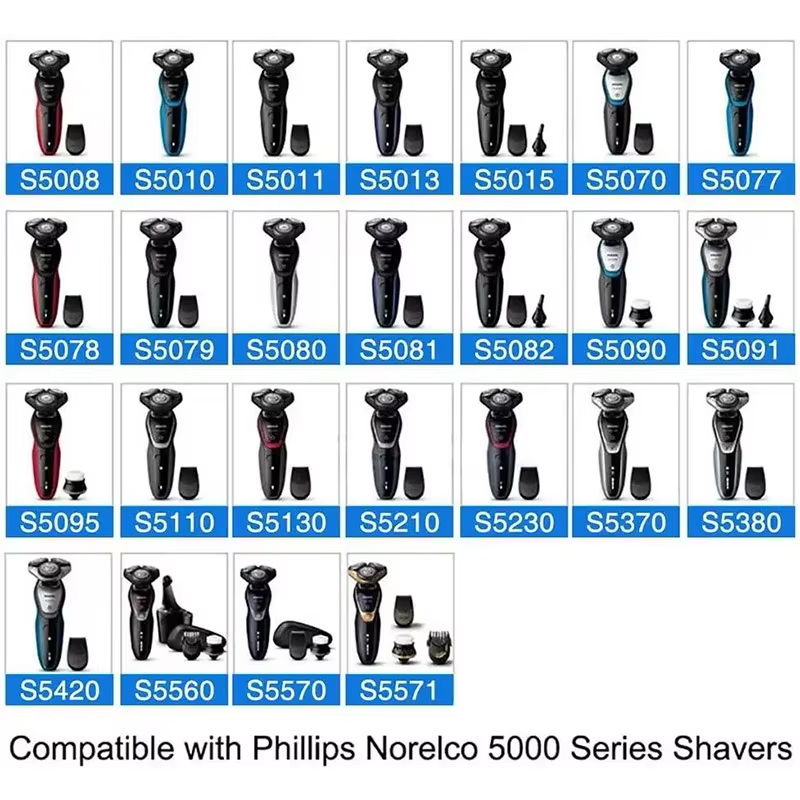 Tête de rasoir de rechange pour philips série 5000 S5533 S5620 S5270 S5271 S5290 S5355 S5370 S5510 S5520 S5560 S5570 S5571
