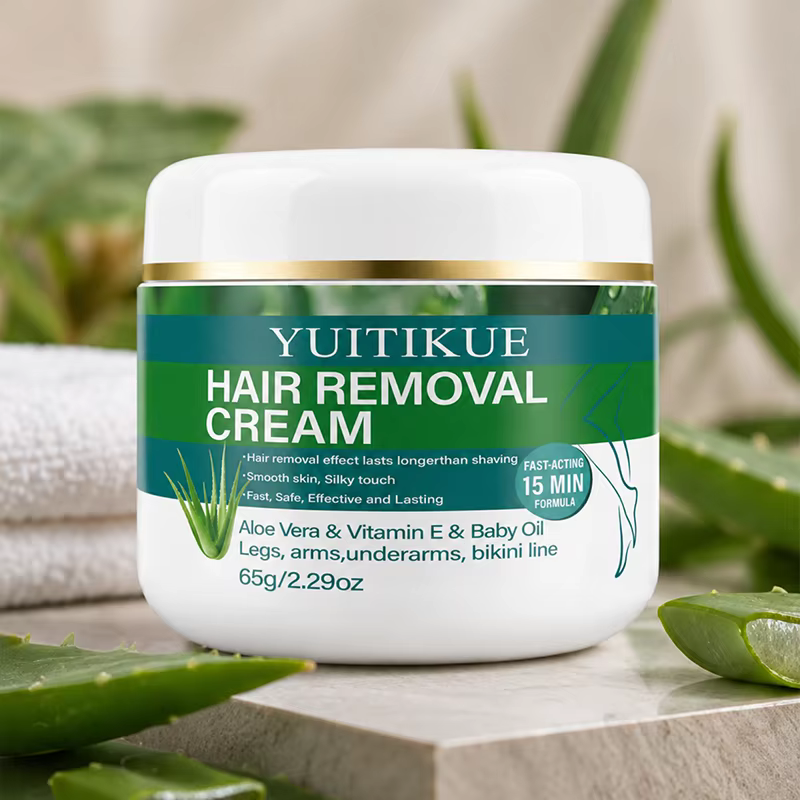 Crème dépilatoire à l'aloe vera et à la vitamine E 65g