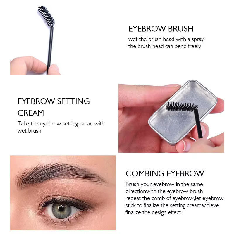Gel fixateur de cire coiffante pour sourcils