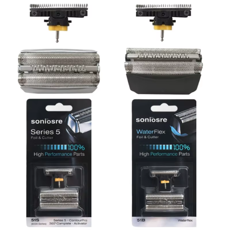 Lame de rasoir 51S/51B compatible avec les rasoirs Braun WaterFlex série 5 8000 WFS1/2 530 550 590 5643 5645 8985 5646/7/9