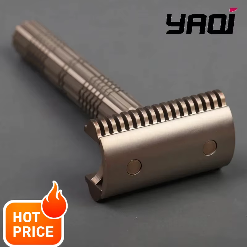 Rasoir à barbe 2026 YAQI Bohemia en acier inoxydable 316 avec plaque de base réglable pour homme