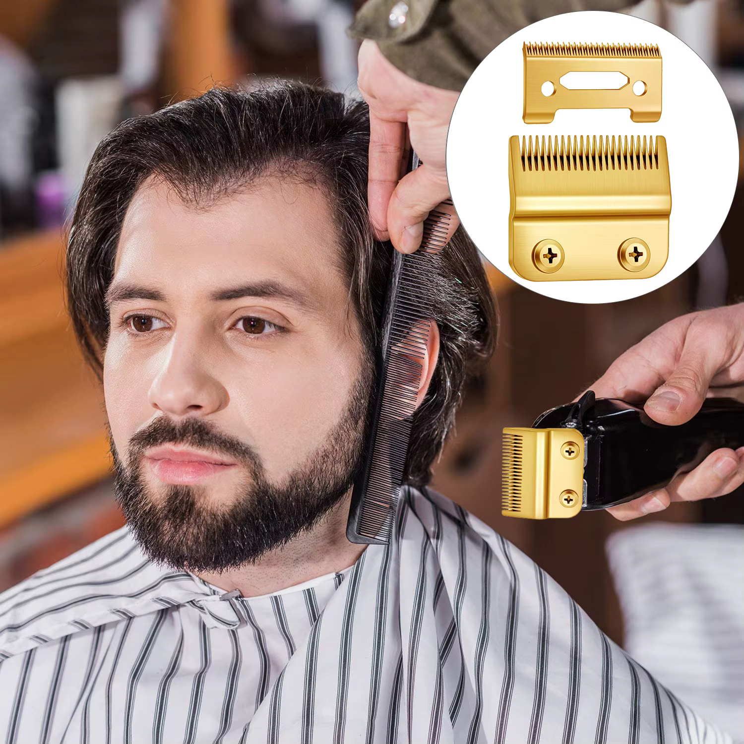 2 pièces lame de tondeuse à cheveux tête de coupe