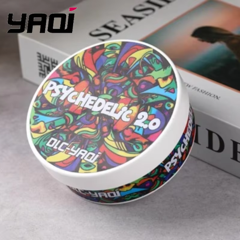 Savon à raser artisanal YAQI Psychedelic 2.0 170g pour hommes - Outil de soin de la barbe hydratant et apaisant fait main