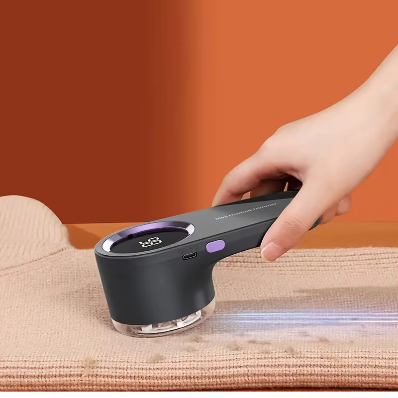 Boule d'épilation portable | Rasoir et tondeuse à vêtements à affichage numérique rechargeable par USB