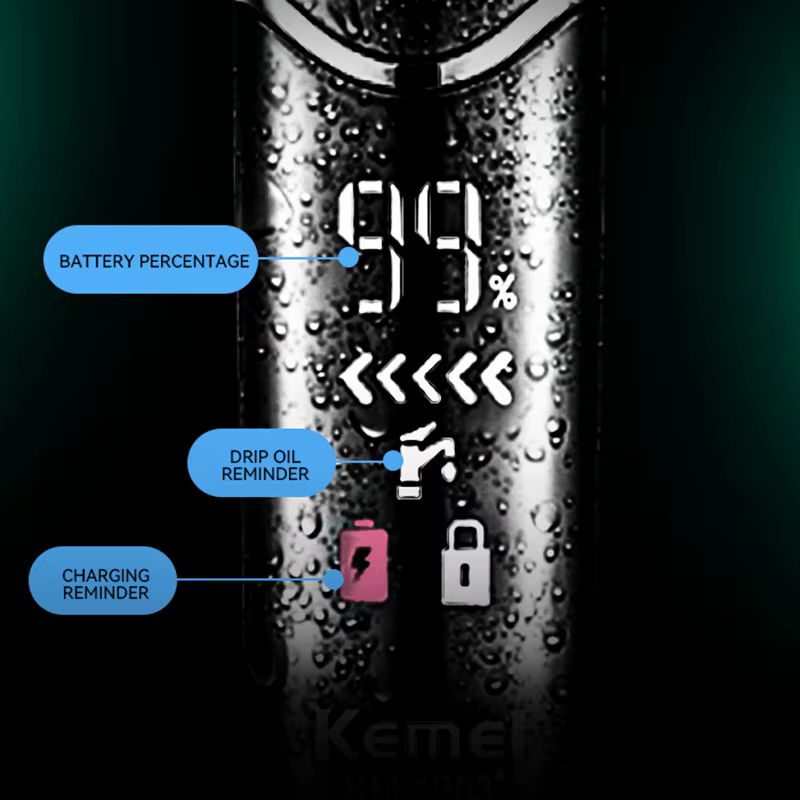 Kemei 1903 professionnel étanche électrique sécurité rasoir zone sensible épilateur