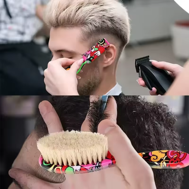 Brosse à barbe de barbier pour hommes