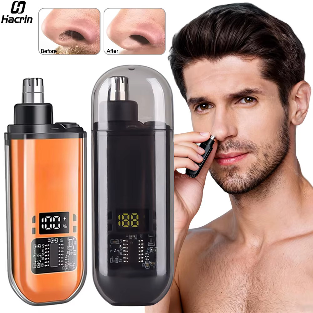 Tondeuse nez pour hommes Portable Mini nez épilateur USB Rechargeable nez et oreilles