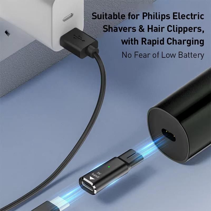 Adaptateur de charge USB-C pour rasoir Philips