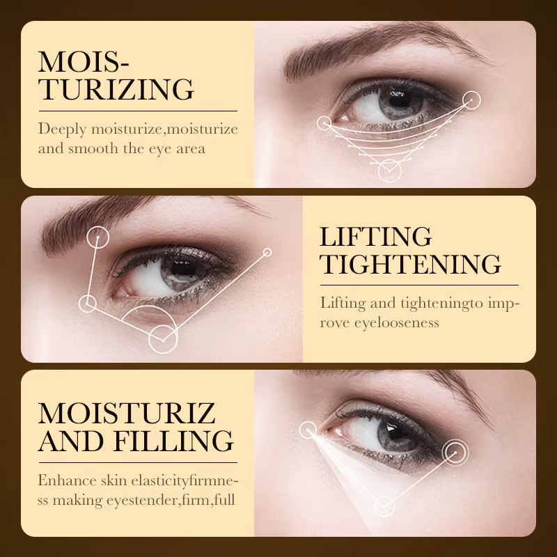 Crème pour les yeux à l'acide hyaluronique or 24 carats