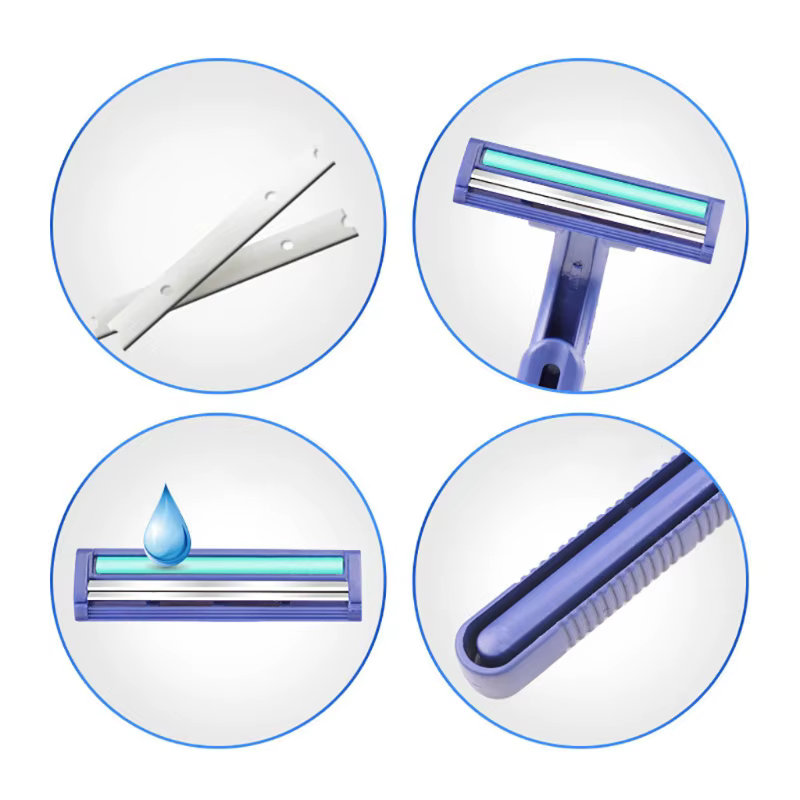 Lames de rasoir jetables en acier inoxydable