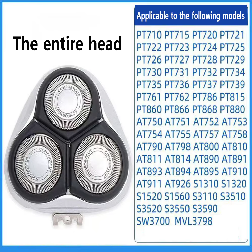 Tête de rasoir de rechange HQ64 pour Philips AT750 AT890 PT860 PT866 AT798 PT721 PT722 PT720 PT725