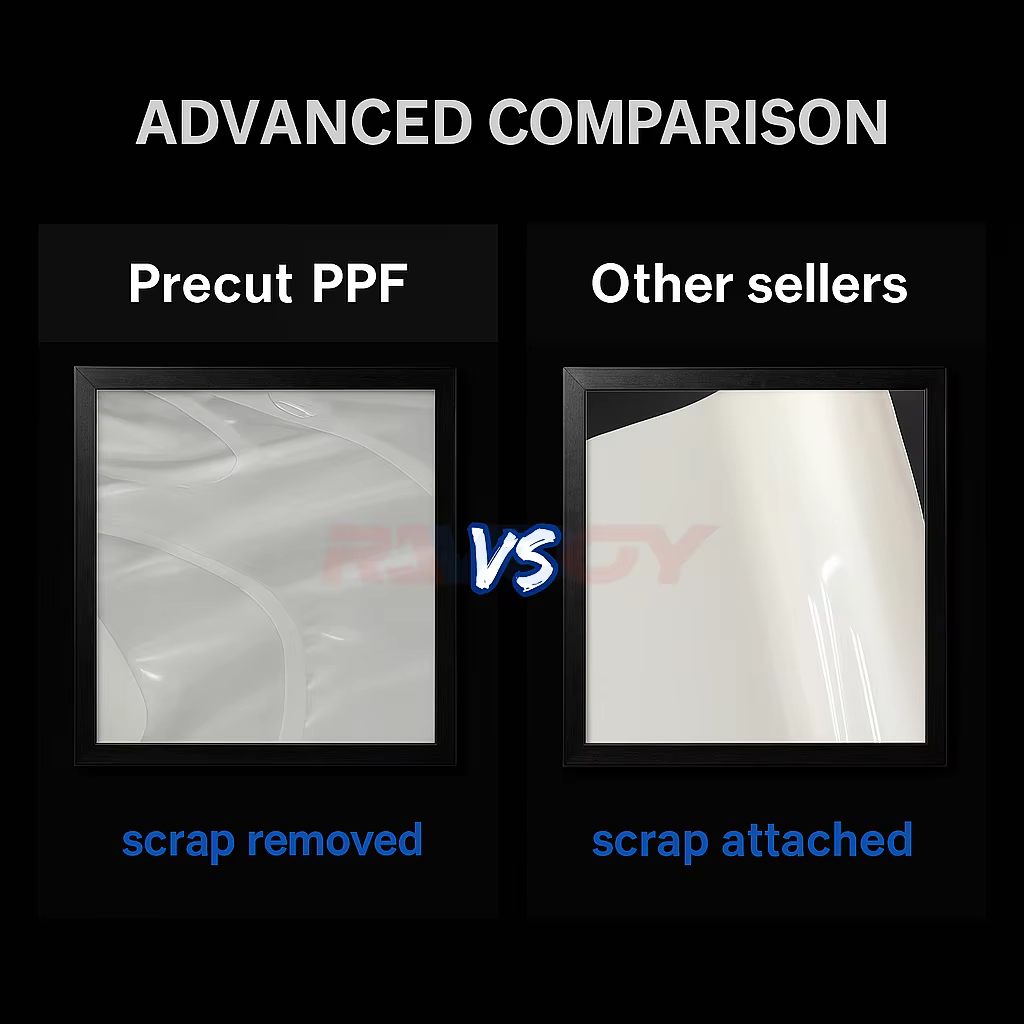 Kit de protection de peinture PPF avant prédécoupé noir brillant/mat 8,5 mil pour AITO M7 base 2022-2026, film transparent auto-réparant en TPU