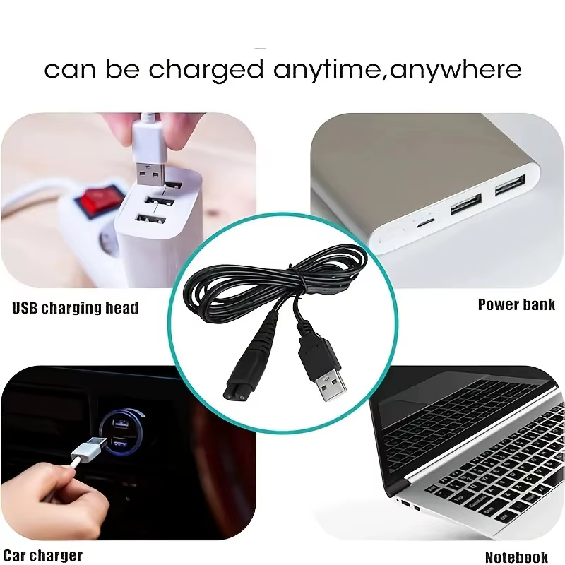 Câble de charge USB pour tondeuse à cheveux Hatteker RFC-598 RFC-588 RFC-690 RSCX-7568