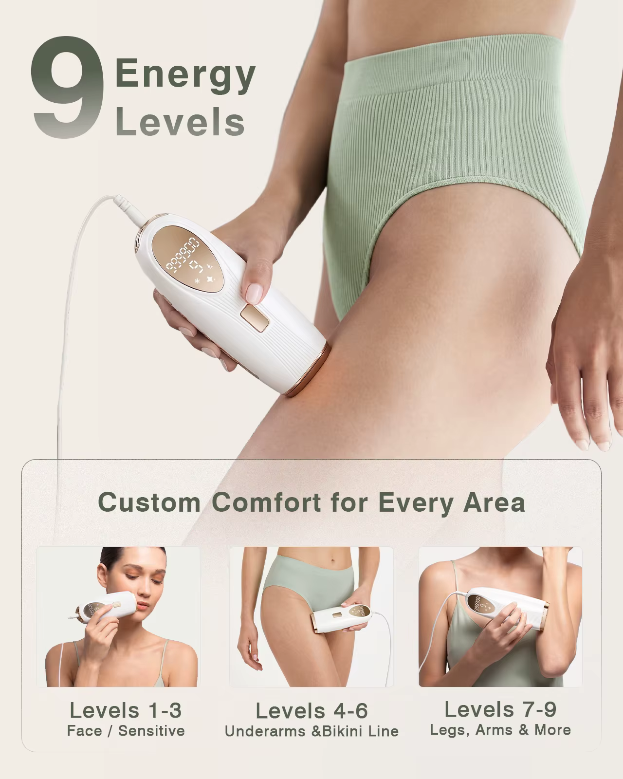 Épilation IPL avec fonction de refroidissement par glace pour femmes