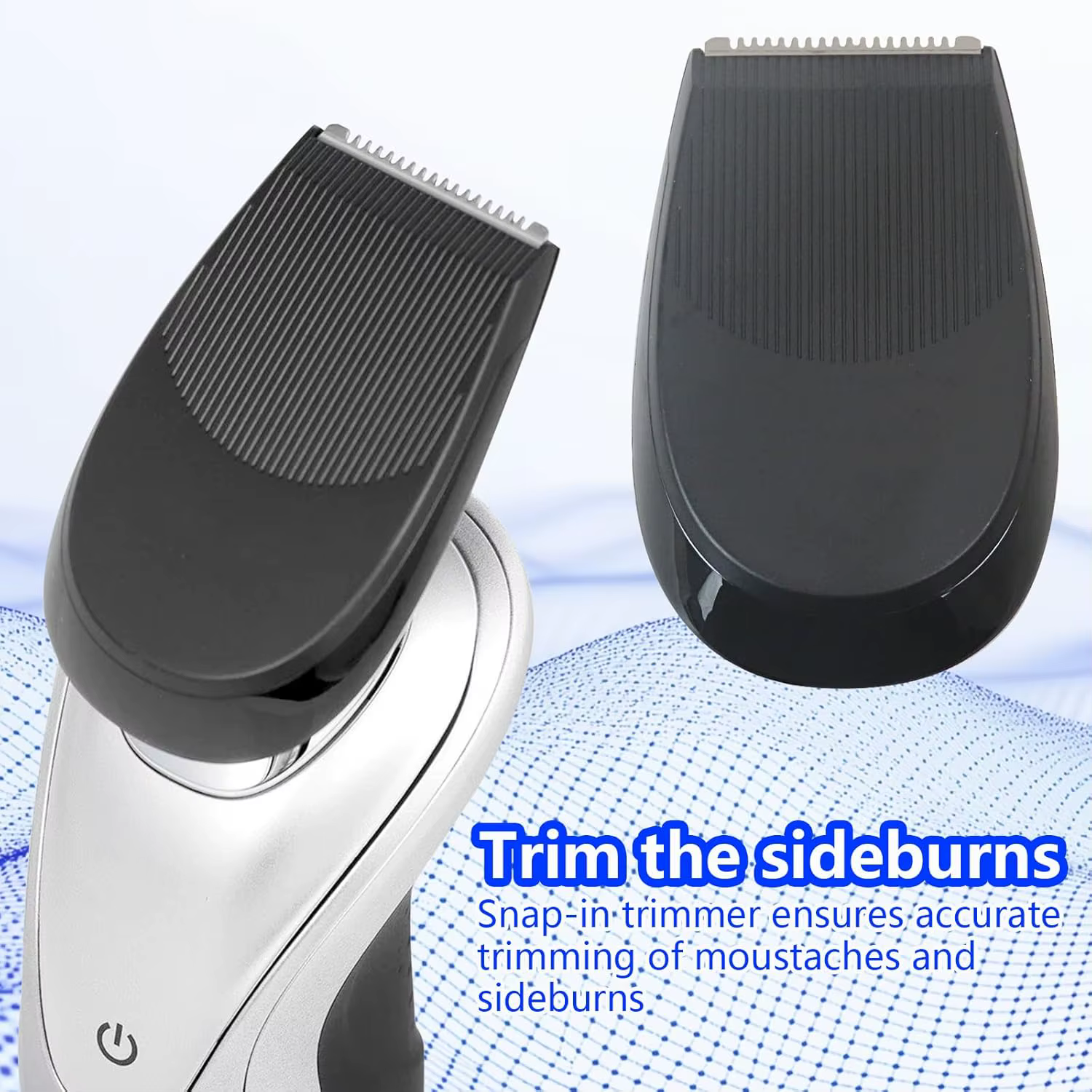 Tête de tondeuse de précision pour barbe compatible avec les rasoirs Philips RQ12XX RQ11XX/10XX S5000 S7000 S9000