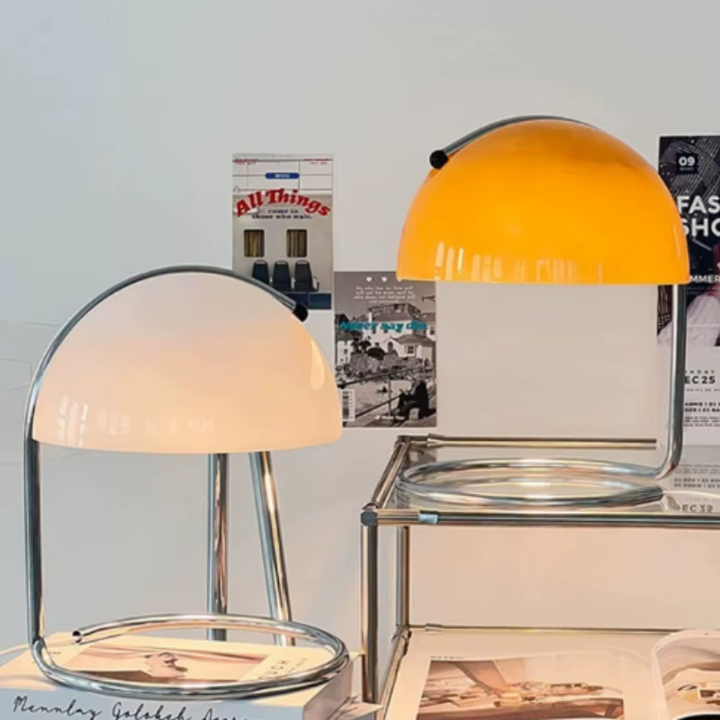 Lampe de chevet en verre Bauhaus, lampe diffuseur d'arôme de cire fondante sans feu, lampe nordique tendance de chevet pour chambre à coucher