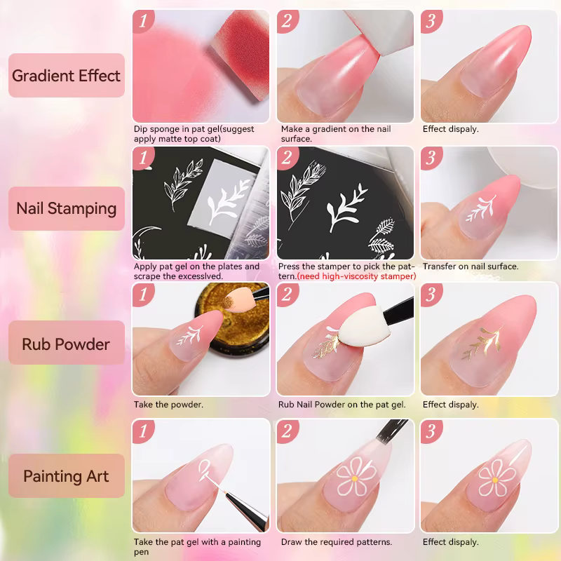 UR SUGAR 4IN1 Pat Ombre Gel vernis à ongles facile dégradé peinture Gel pour bricolage français ongles manucure solide UV vernis peinture Art Gel