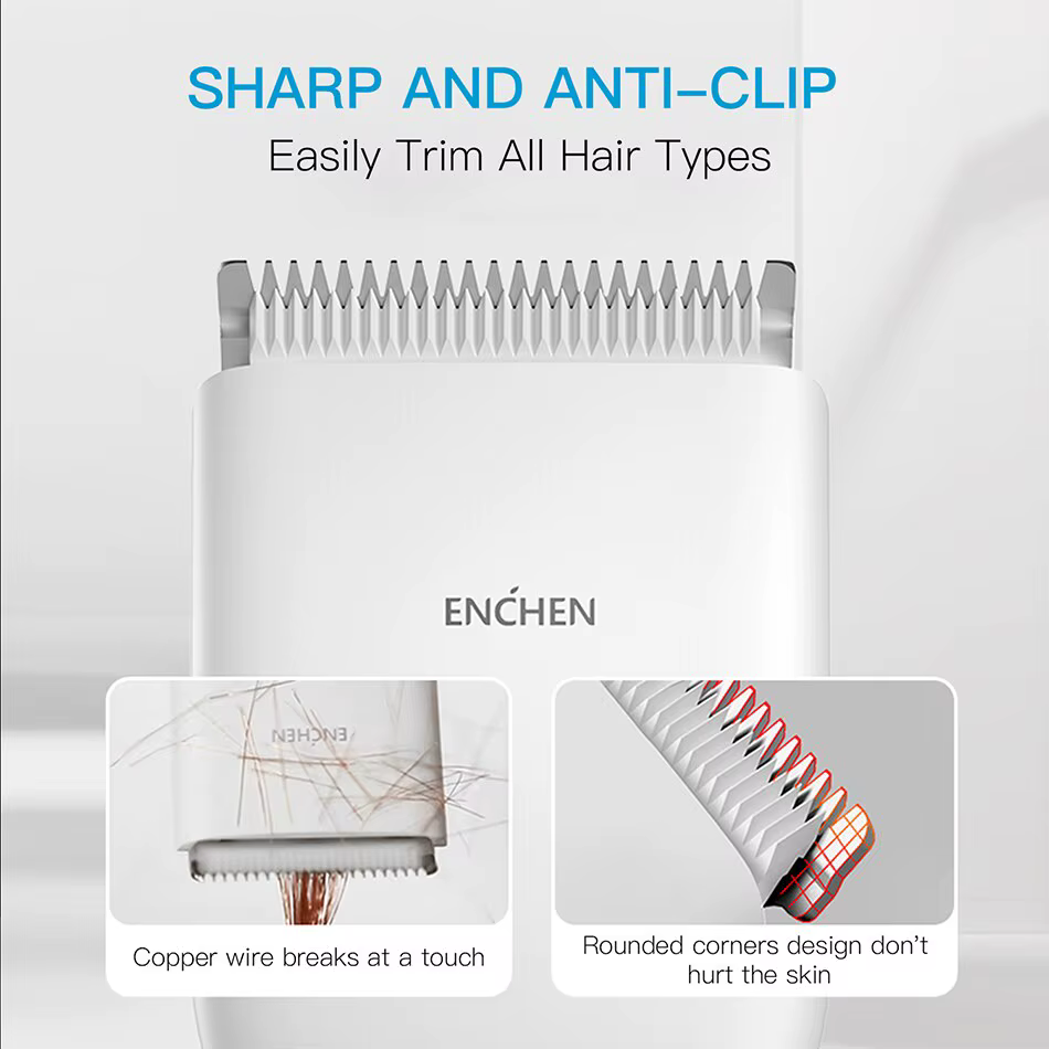 ENCHEN Boost-Tondeuse à Cheveux Électrique Professionnelle Sans Fil