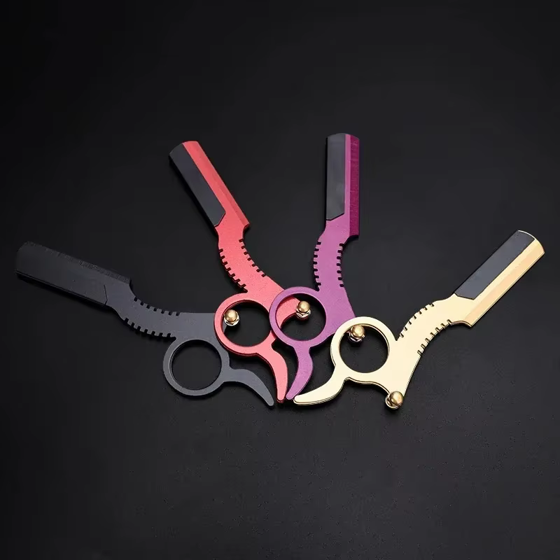 Outil de rasage de coupe de cheveux de rasoir de barbier manuel-lames
