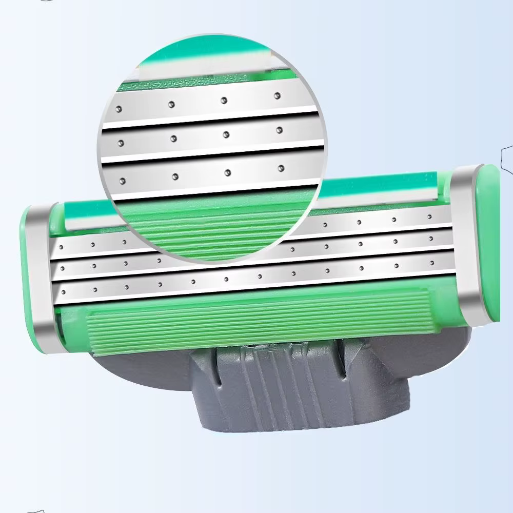 Nouveau rasoir de sécurité à 3 lames en acier inoxydable