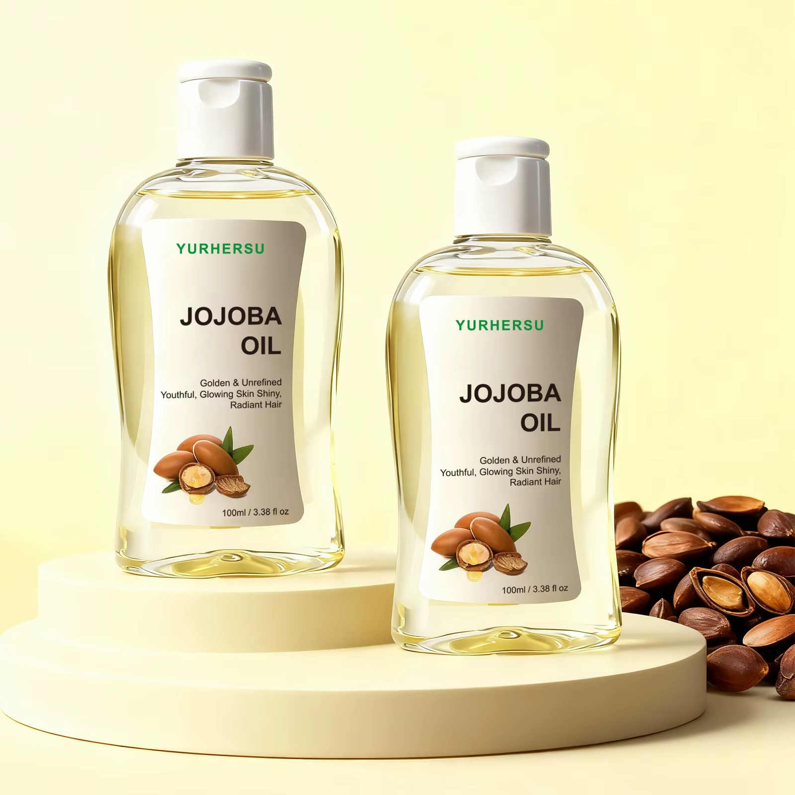 Jojoba huile pour cheveux hydratant et réparateur 100% traitement pur