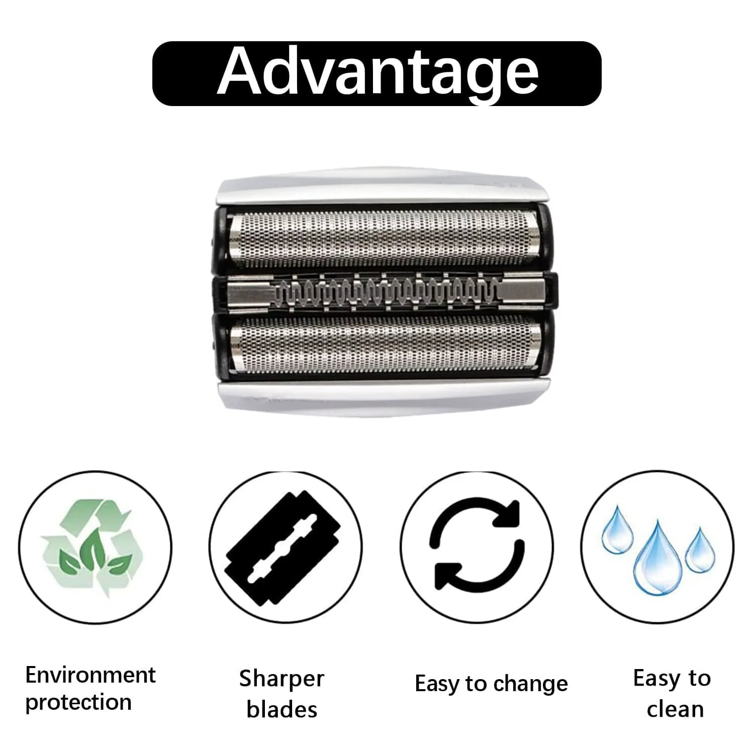 Tête de lame de rechange 70S pour rasoir électrique 7 Shaver 790cc 760cc 750cc 720 799 797 720 730 765CC etc.