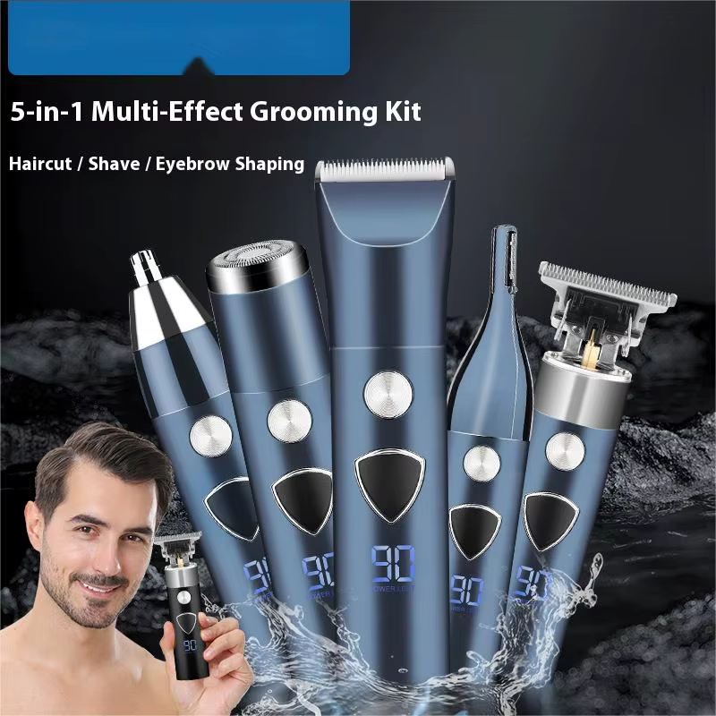 Tondeuse électrique 5 en 1 pour hommes