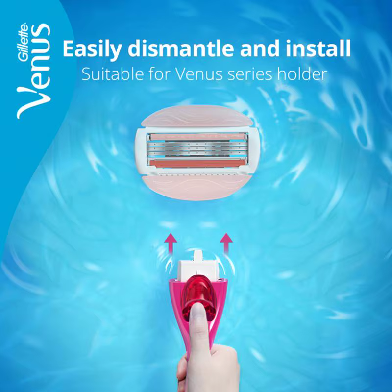 Gillette Venus-Lame de Rasoir à 3 Couches avec Barre de Regina