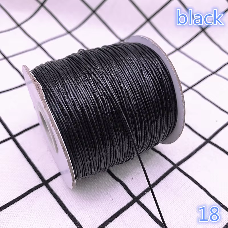 0.5 0.8 1.0 1.5 2.0mm cordon ciré fil ciré cordon chaîne sangle collier corde perle bijoux à bricoler soi-même faisant pour Bracelet