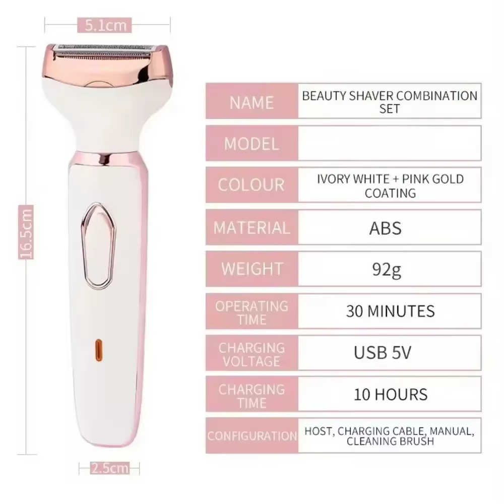 Rasoir électrique 4 en 1 pour femmes