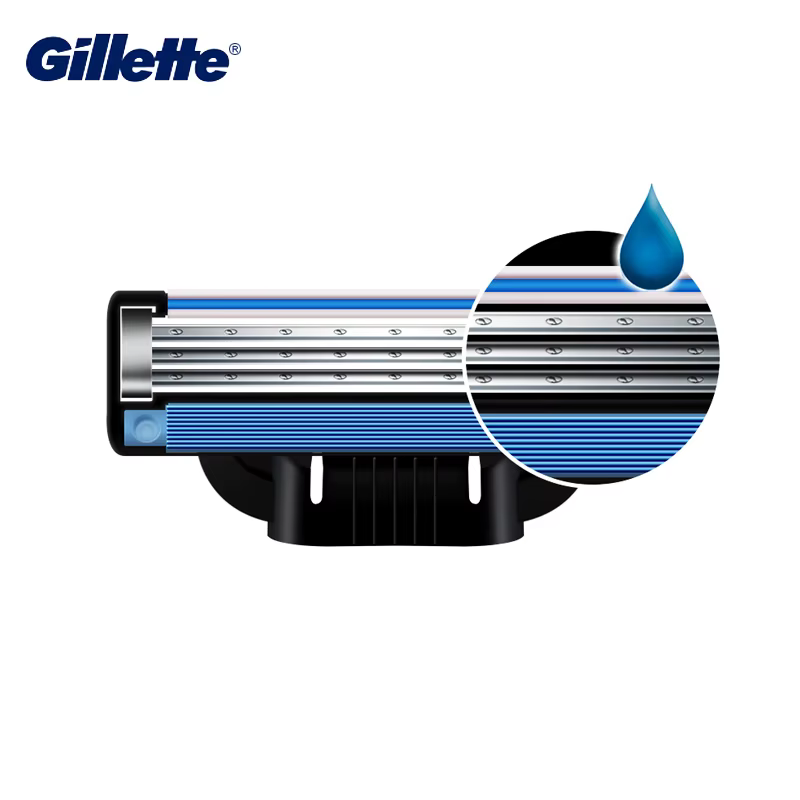 Original Gillette Mach 3 lames de rasoir Manul