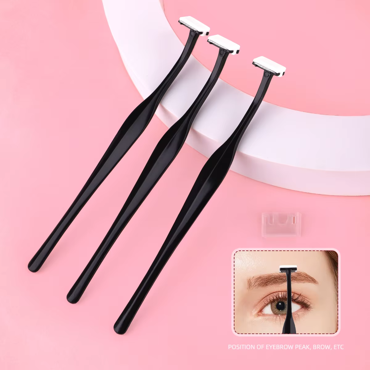 3 ensembles de rasoirs à sourcils