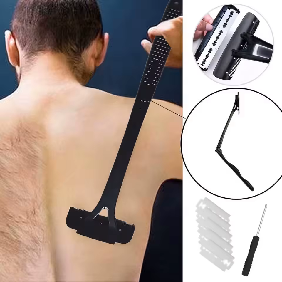 Rasoir arrière pliable pour hommes